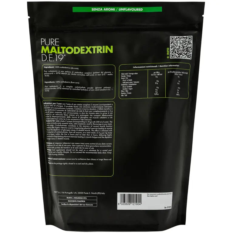 Pure Maltodextrin D.E. 19 maltodestrine +Watt