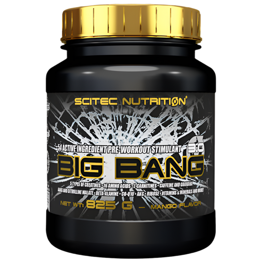 SCITEC BIG BANG 3.0 825g PRE WORKOUT CREATINA BCAA CITRULLINA BETA ALANINA AAKG