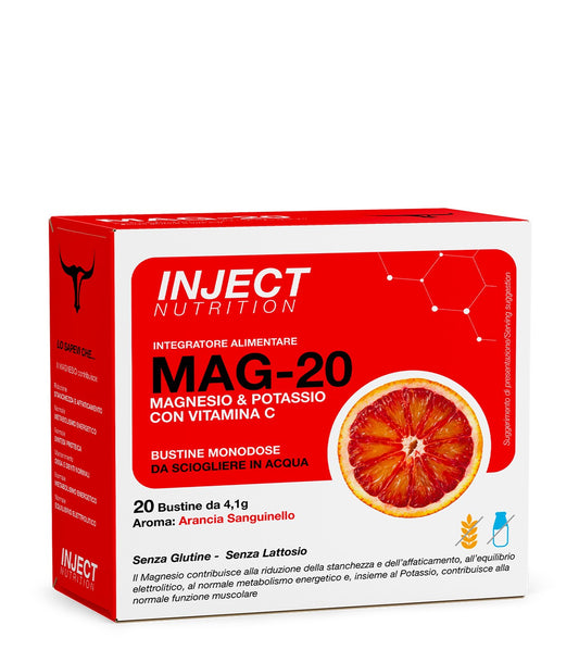 MAG-20 Senza Zuccheri (20 Bustine) INJECT NUTRITION
