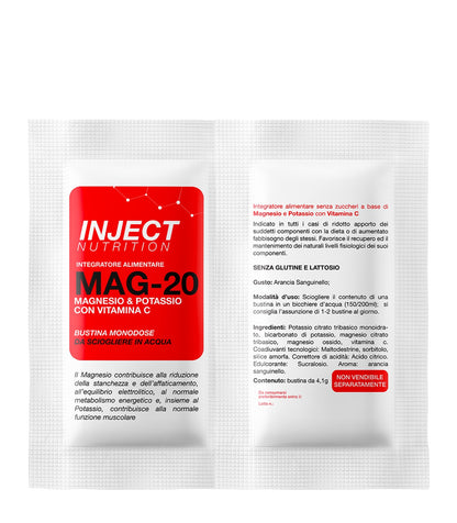 MAG-20 Senza Zuccheri (20 Bustine) INJECT NUTRITION