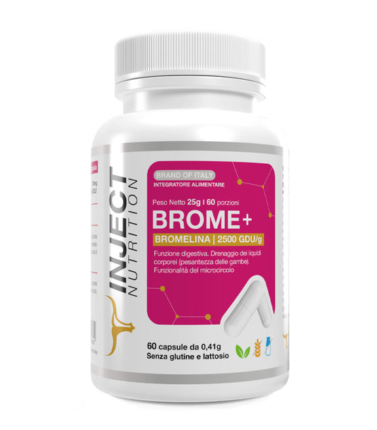BROME+ Bromelina 2500 GDU/g (60cps) INJECT NUTRITION